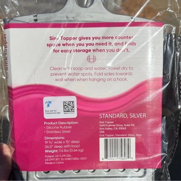 !NEW! Sink Topper Sink Organizer - Gray - Picture 3 of 4